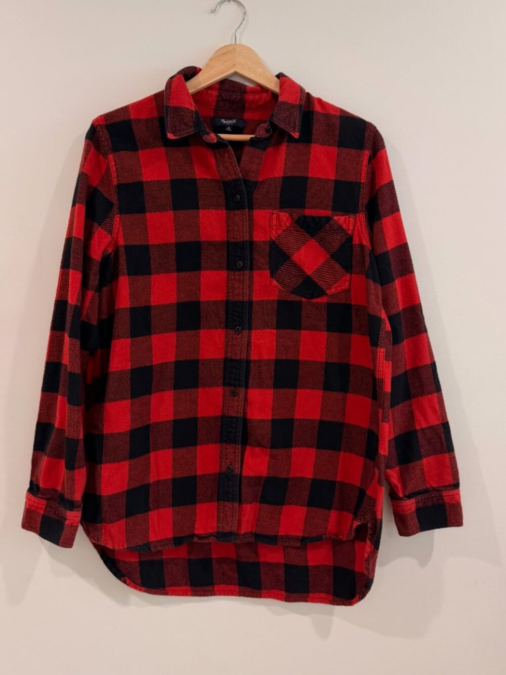 Madewell buffalo plaid flannel shirt